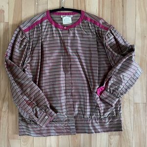 Giorgio Armani Jewel Tone Silk Shirt